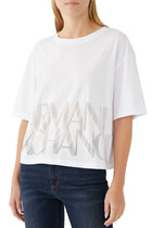 Logo Print Cropped T-Shirt