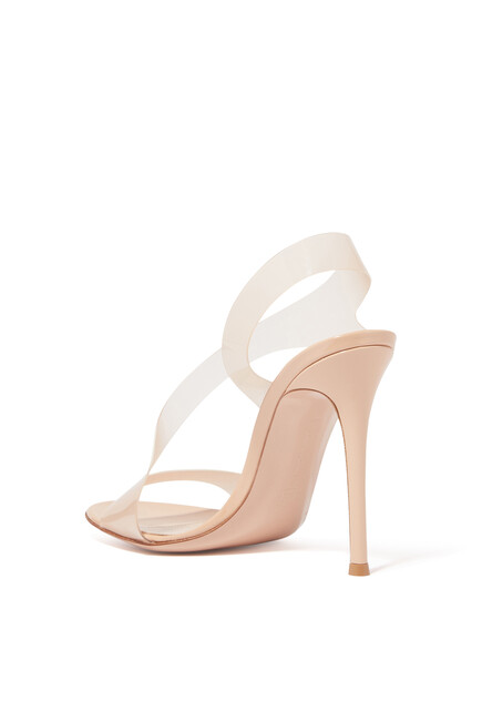 Metropolis 105 Plexi Asymmetrical Sandals