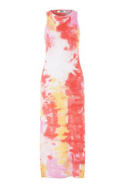 Tie-Dye Ribbed Midi Dress