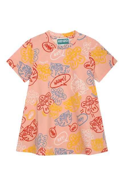 Kids Graphic Print Dress