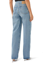 Five-Pocket Design Relaxed Jeans