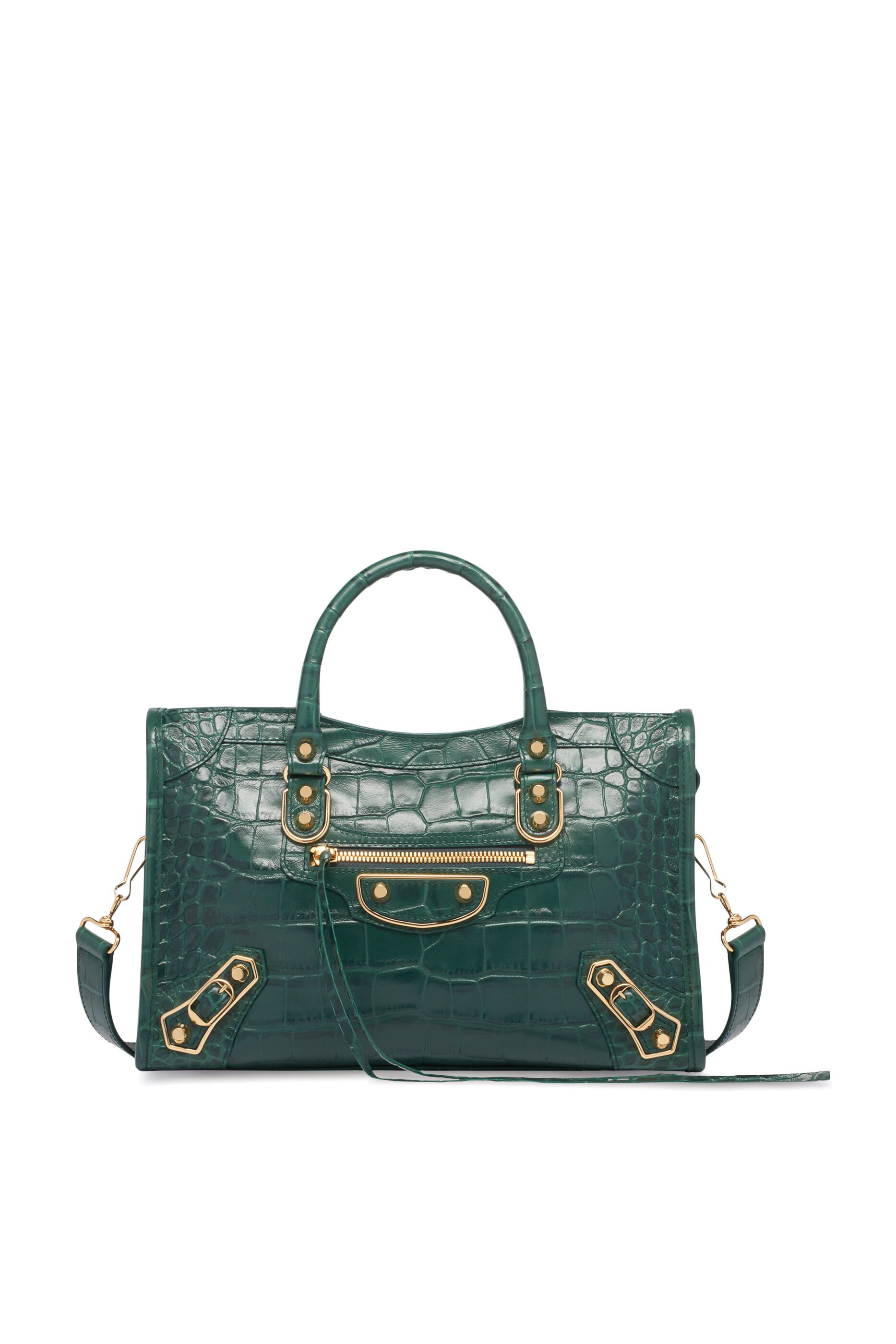 Buy Balenciaga City S CrocodileEffect Leather Mini Bag for Womens   Bloomingdales UAE