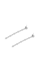 Blue Ombre Earrings, 18k White Gold & Diamonds