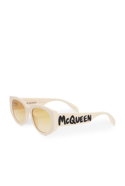 Graffiti Oval Sunglasses