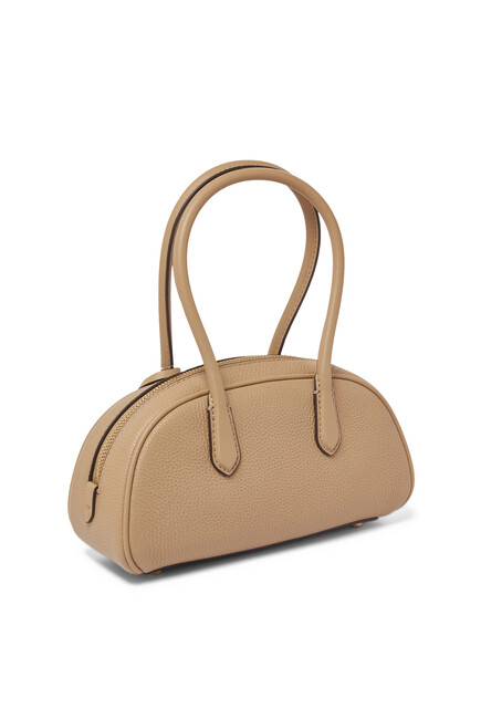 Lulu Small Pebbled Satchel Bag