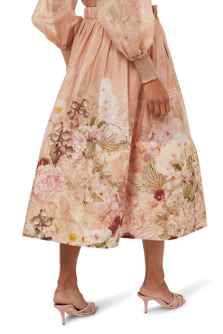 Dancer Floral Midi Skirt
