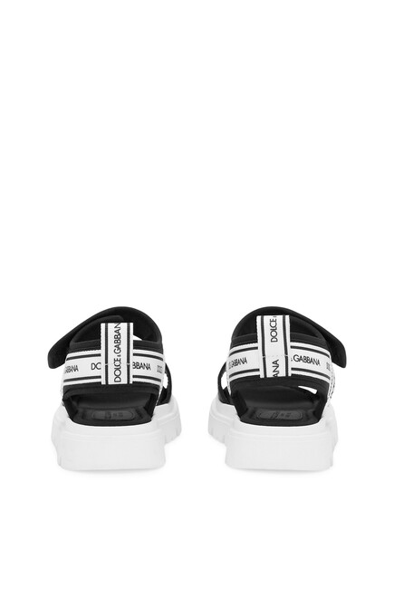 Kids Rubberized 3D Logo-Print Sandals