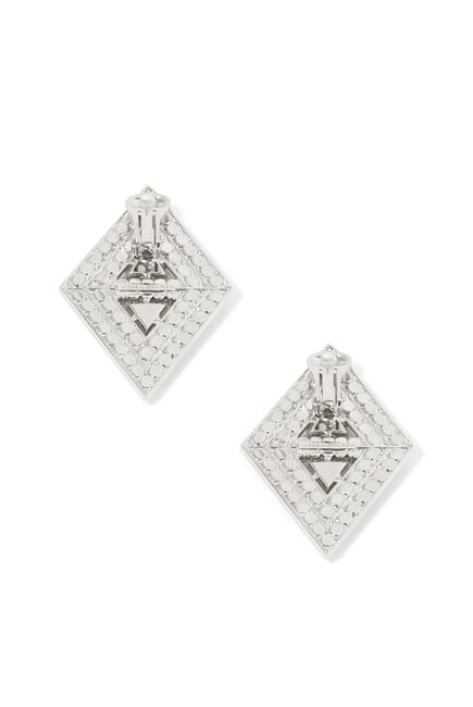 Crystal Diamond Shape Earrings