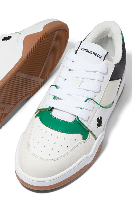 Spiker Leather Low-Top Sneakers