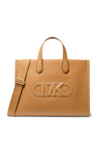 Gigi Embossed Leather Tote Bag