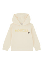 Kids Logo-Embroidered Cotton Hoodie