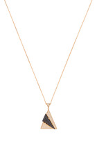 Neutra Aztec Pendant Necklace, 18k Mixed Gold, Diamonds & Black Onyx