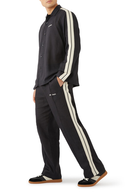 Logo Linen Trackpants