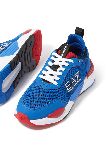 Kids EA7 Logo Sneakers