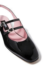 Mary Janes Patent Leather Slingback Pumps