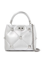 Valentino Garavani Roman Stud Top Handle Bag in Nappa Leather