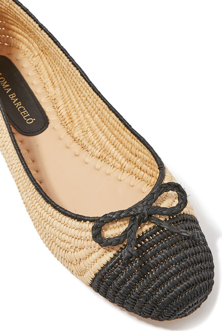 Idara Raffia Ballet Flats