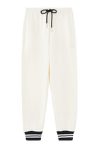 Cuffed Track Pants With Drawstring