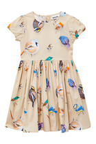 Floating Birds Print Cyrilli Dress