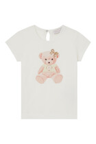 Kids Bear Print Cotton T-Shirt