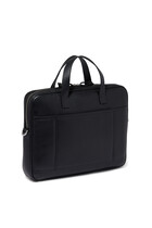 Emporio Armani Black Leather Briefcase