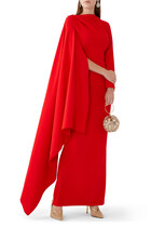 Lydia Cape Sleeve Maxi Dress