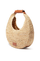 Moon Raffia Tote Bag