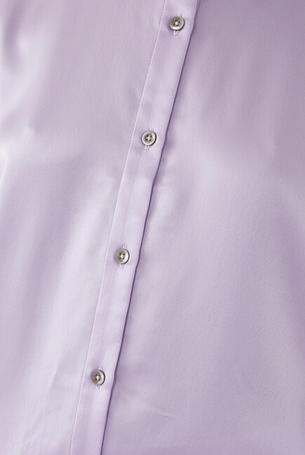 Long-Sleeve Satin Shirt