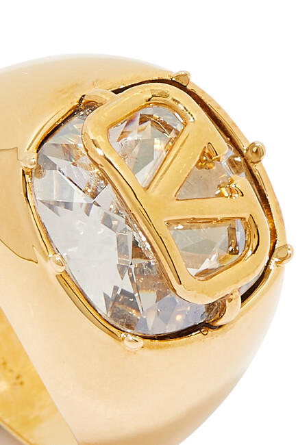  VLogo Signature Swarovski® Crystal Ring