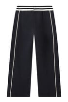 Kids Logo Piped Cotton Sweatpants