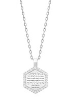 Ayat al Kursi Small Diamond Pendant Necklace