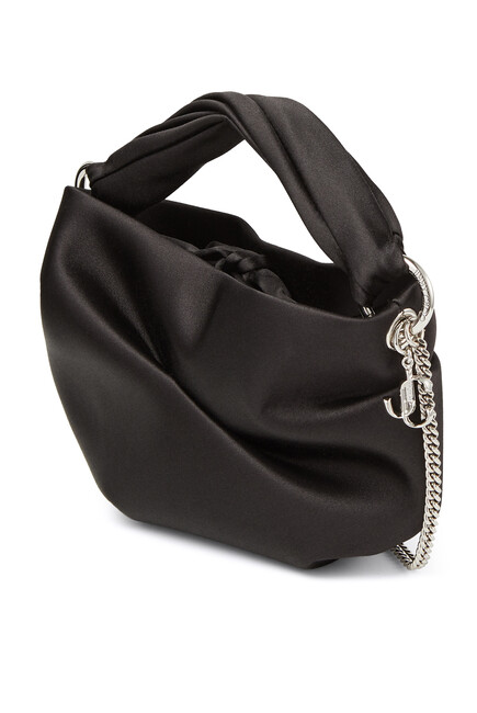 Bonny Black Satin Bag