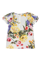 Kids Floral Cotton Blouse