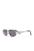 Metal Triomphe Aviator Sunglasses