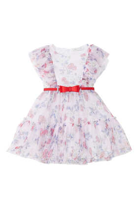 Cherry Print Tulle Dress