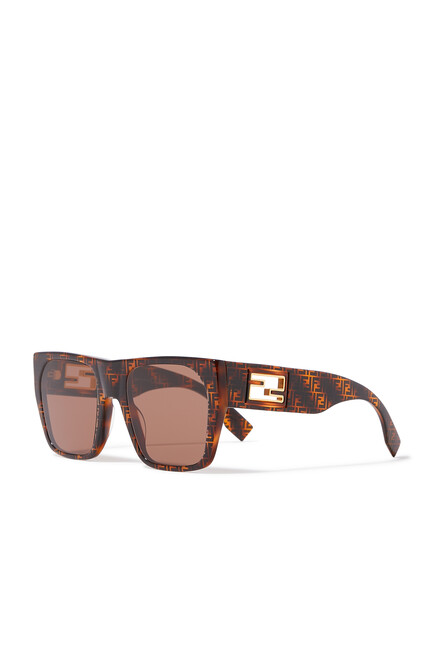 Baguette Square Frame Sunglasses