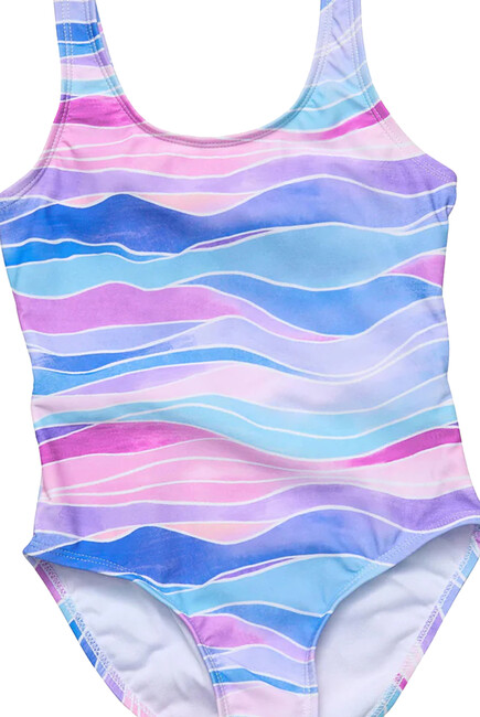 Kids Water Hues Tie Back Swimsuit