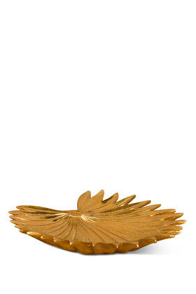 Palm Leaf Gold Tray