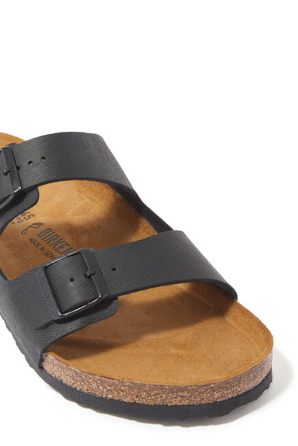 Arizona Saffiano Leather Sandals