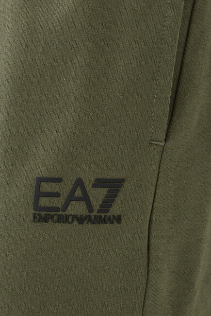 EA7 Logo Cotton Sweatpants