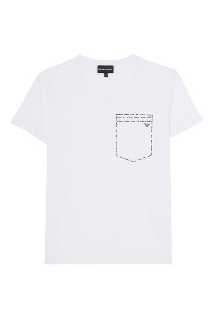 Logo Print Pocket T-Shirt