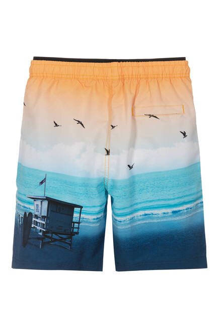 Kids Neal Sunset Beach Board Shorts