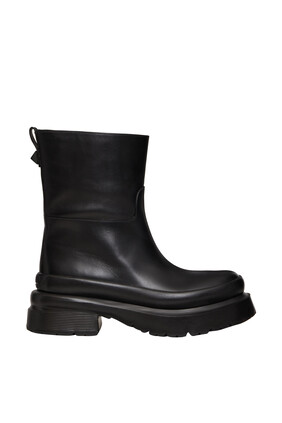 Valentino Garavani Short Chunky Leather Boots