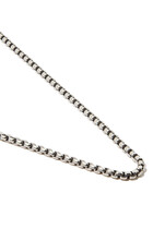 22in Medium Box Chain Necklace, Sterling Silver