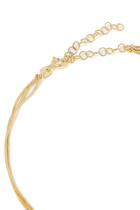 Petite Lady Triple Necklace, 14k Vermeil on Sterling Silver