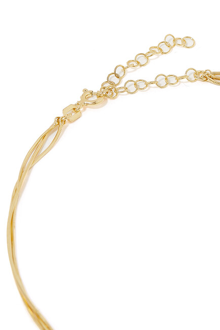 Petite Lady Triple Necklace, 14k Vermeil on Sterling Silver