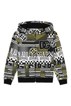 Kids Logo-Print Hooded Cardigan