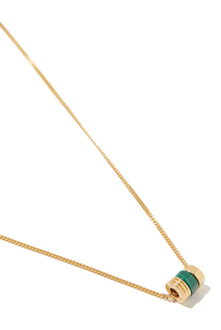 Abacus Floating Charm Necklace,  18k Gold Plated Vermeil on Sterling Silver