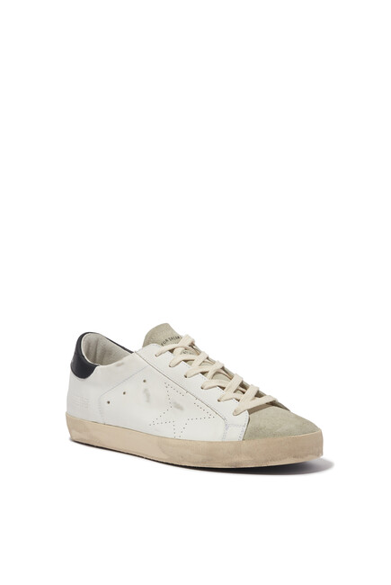 Buy Golden Goose Leather Super-Star Sneakers with Perforated Star and Contrast  Heel Tab for Womens | Bloomingdale\'s KSA