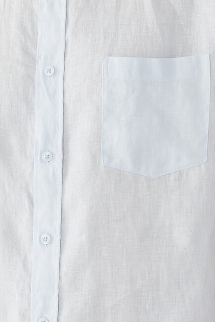 Short-Sleeve Linen Shirt